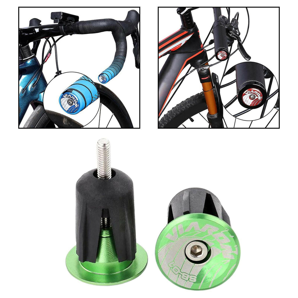Road Bike Aluminum Handlebar Bar End Stoppers-WAYBIKER