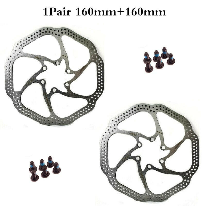 2PC G3 HS1 Bicycle Disc Brake Rotor 160/180/203mm Hydraulic Brake Rotors High Strength Stainless Steel MTB Rotor Bike Part-WAYBIKER