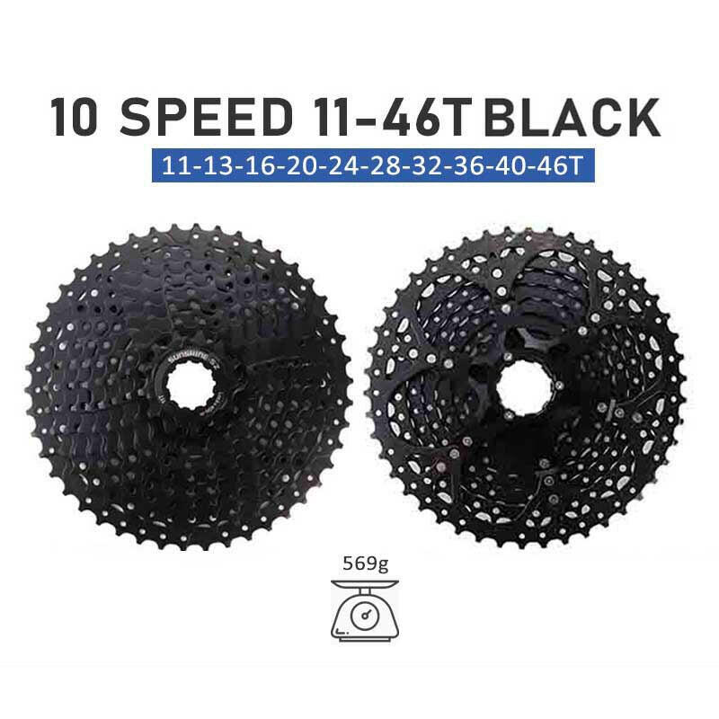 SUNSHINE 10 Speed Cassette 10S 11S 12S MTB Bike Road Bicycle Freewheel 10V 11V 12V 36/42/46/50T 52T for Deore M6000 M6100 SRAM-WAYBIKER