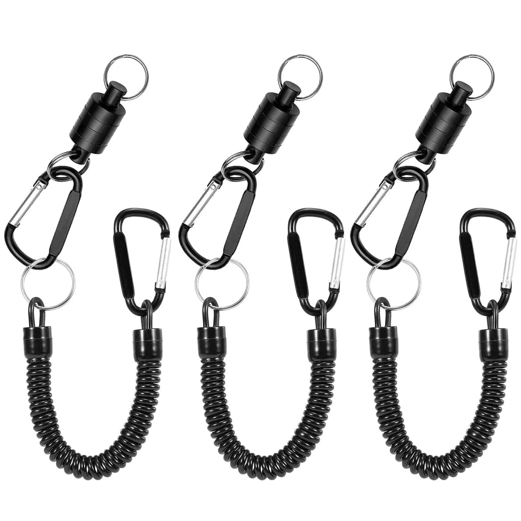3pcs Fly Fishing Magnetic Net Release Holder Fishing Lanyard Magnetic Keeper Magnet Clip Landing Net Connector-WAYBIKER