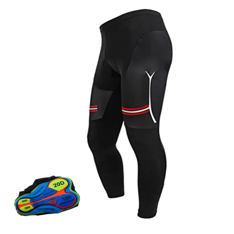 Shockproof Men Autumn Tight Fitting Long Pants Cycling 20D Anti Slip Padded Gel Bike Mtb Downhill Slope Mountain Bicycle-WAYBIKER