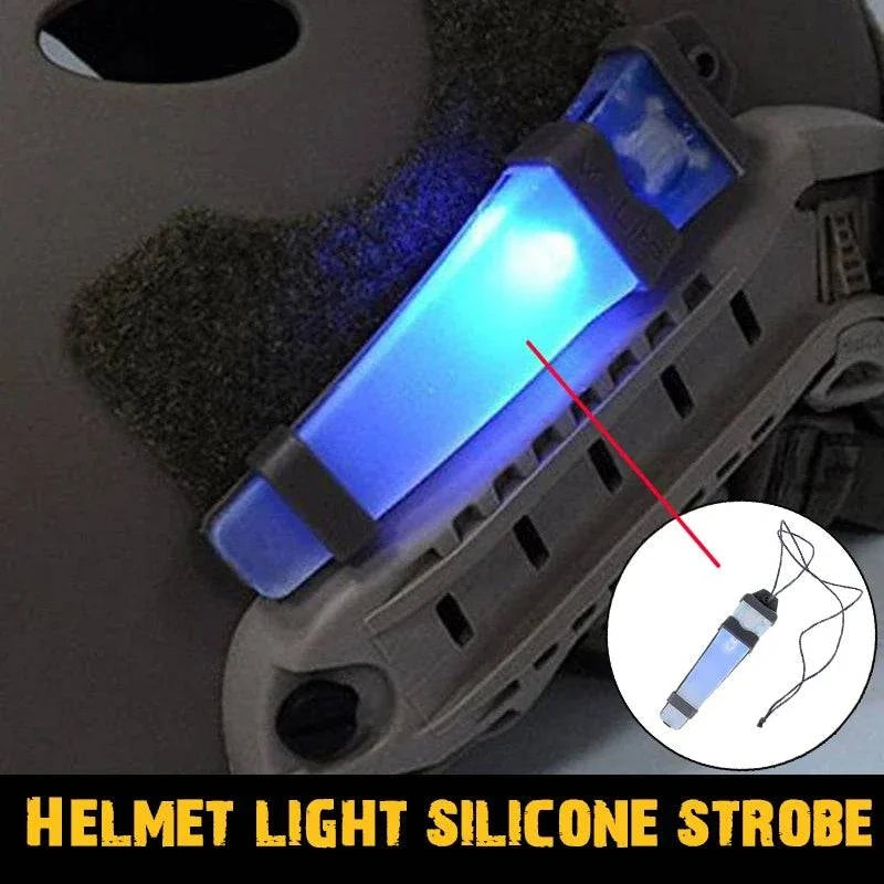 Wilderness Survival Helmet Silicone Waterproof Portable Survival Signal Cycling Night Light Camping-WAYBIKER
