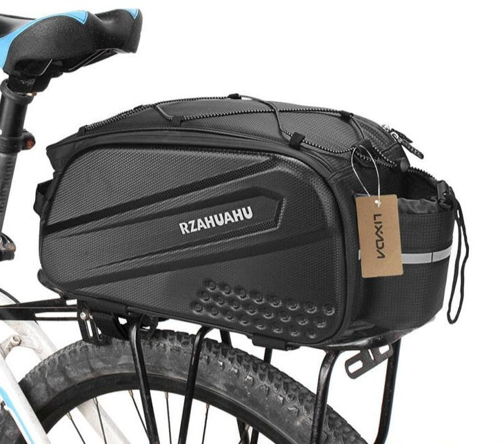 LIXADA 10L Bicycle Rear Seat Bag Waterproof Cycling Bike Rack Trunk Cargo Bag Pannier Bag Handbag Multifunctional Shoulder Bag-WAYBIKER