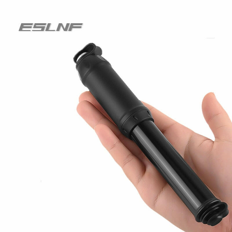 ESLNF Bicycle Pump100PSI Air Aluminum Alloy Portable Bike Ultralight Hand Pump Presta Valve MTB Tire Inflator Schrader Bike Pump-WAYBIKER