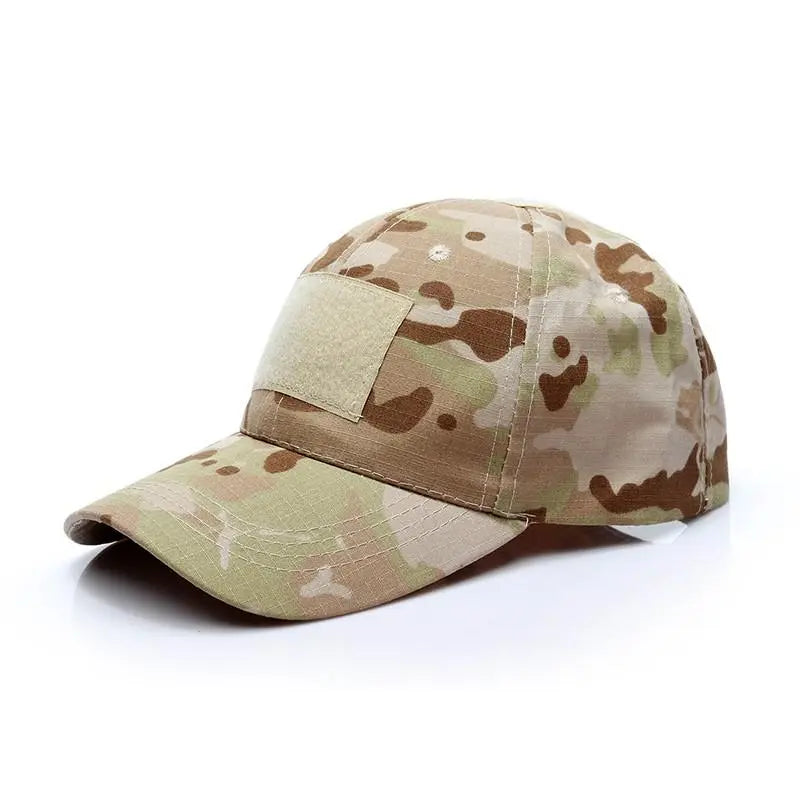 Unisex Outdoor Tactical Military Army Camo Adjustable Baseball Cap Camouflage Men Women Snapback Hat For Cycling Hiking Fishing-WAYBIKER