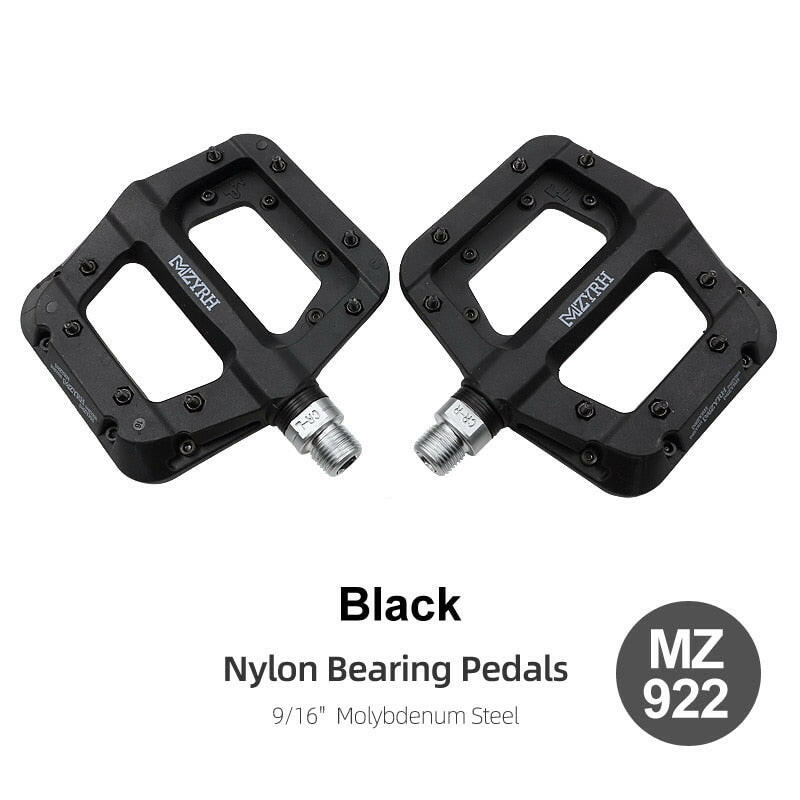 MZYRH Bicycle Pedal Anti-slip Ultralight Nylon MTB Mountain Bike Pedal Sealed Bearings Pedals Bicycle Accessories Parts