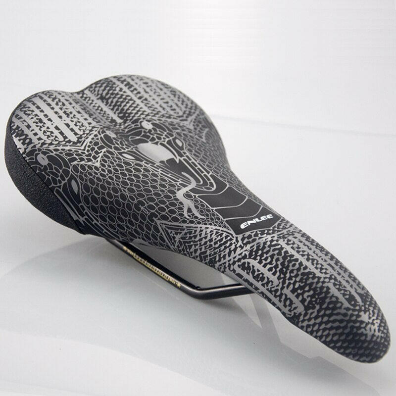 ENLEE Bicycle Saddle Mountain MTB Road Bike Cushion Shock Absorber Saddle Wide Comfortable Surface Big Seat Lightweight-WAYBIKER