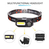 Adjustable New Strong Changing Light Outdoor Head Lamp Cobled Multi-Function Headlight USB Charging-WAYBIKER