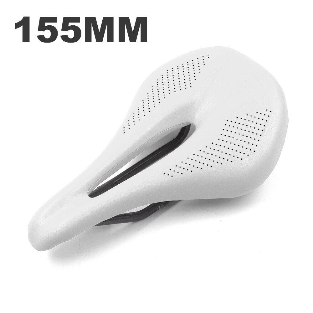 MTB/Road Carbon Bike Saddle 143mm 155mm Triathlon Power Bicycle Saddles for Men Women TT Race Carbon Bike Seat Black White Red-WAYBIKER