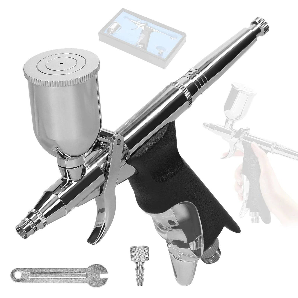 Multi-purpose 0.3mm Airbrush for Car Model Making DIY Makeup Nail Art Painting Cake Decorating Use with 15CC Pigment Cup-WAYBIKER
