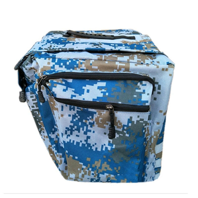 Cycling Double Side Rear Rack Bike 2 In 1 Camo Trunk Bag Mountain Road Bicycle Tail Seat Pannier Pack Luggage Carrier Bike Bag-WAYBIKER