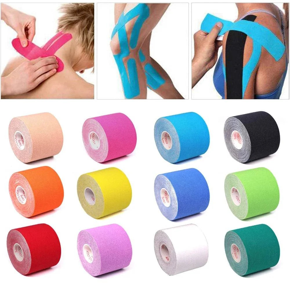 5 Size Kinesiology Tape Athletic Elastoplast Sport Recovery Strapping Gym Waterproof Tennis Muscle Pain Relief Bandage-WAYBIKER