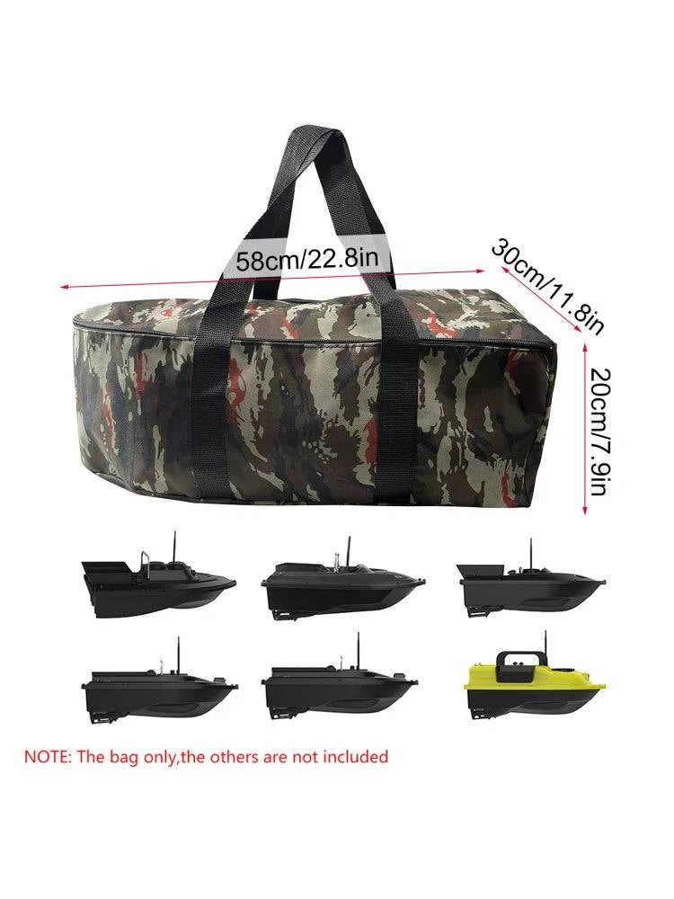 Carry Bag for Bait Boat Water Repellent Fishing Boat Storage Bag Black Camouflage Bag for Fishing Outdoor Fishing Accessories-WAYBIKER