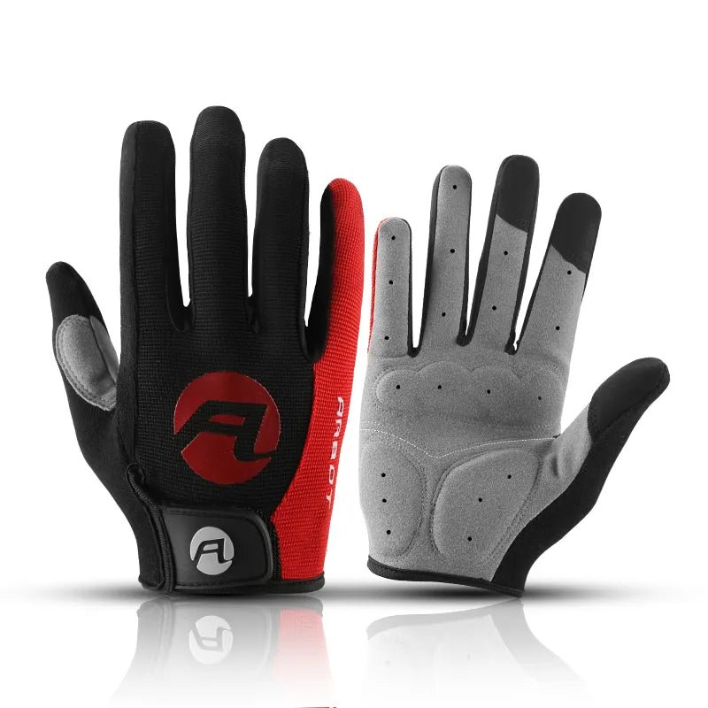 Cycling Anti-slip Full Finger Gloves MTB Bike Gloves Pad Men Breathable Anti-shock Sports Gloves MTB Bike Bicycle Warm Glove Man-WAYBIKER