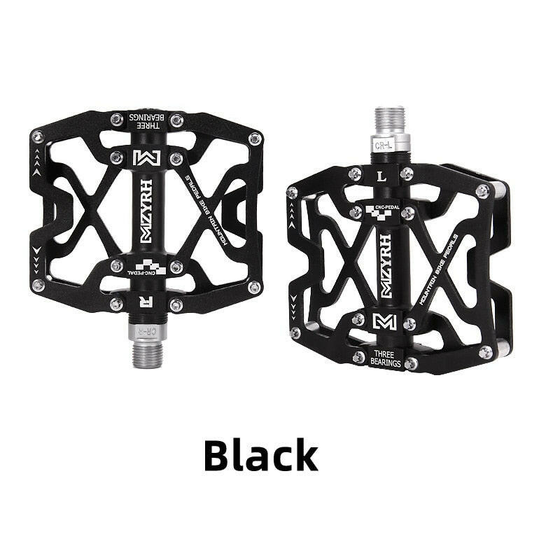 MZYRH 3 Bearings Bicycle Pedals Ultralight Aluminum Road Bmx Mtb Pedals Non-Slip Waterproof Bicycle Accessories