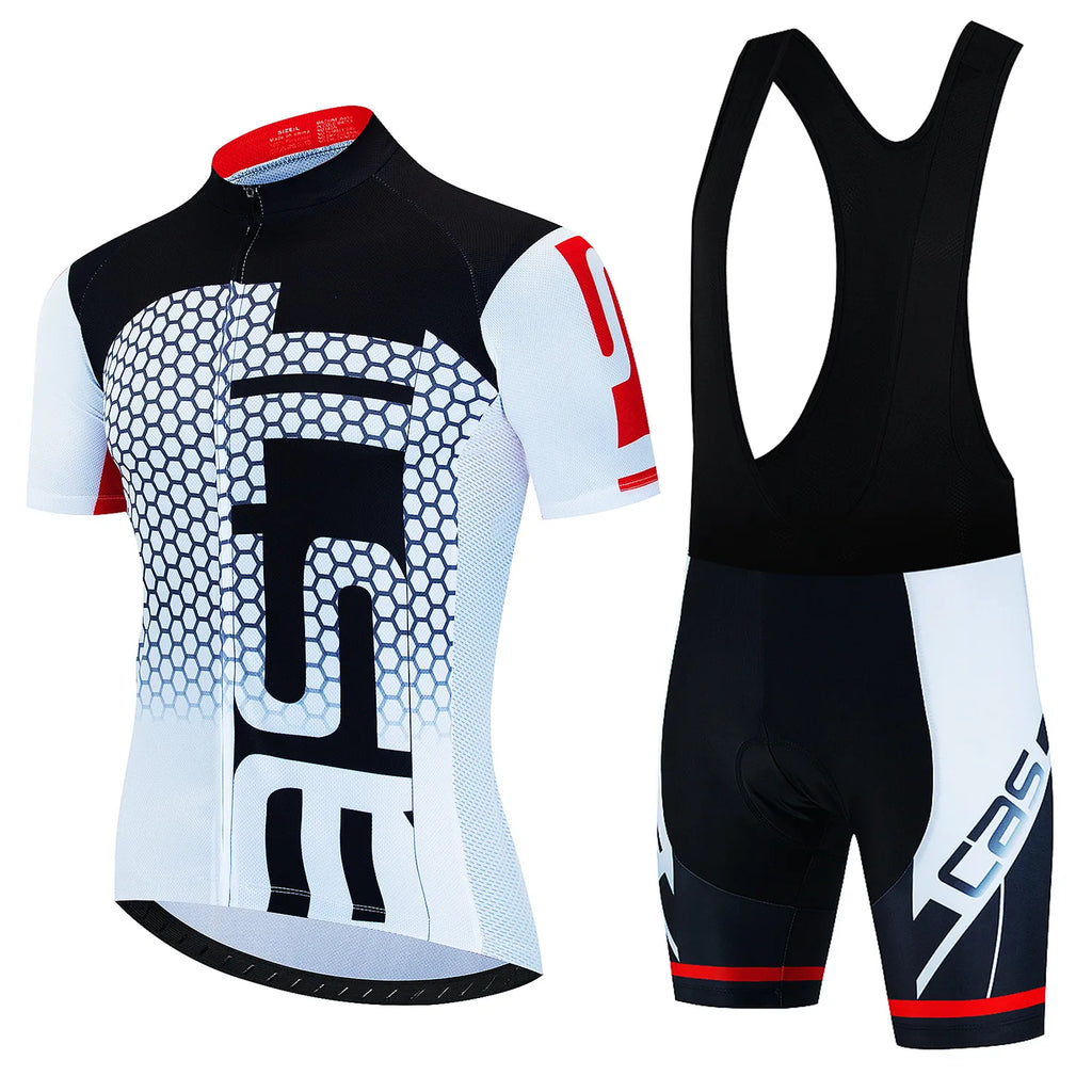 New Cycling Jersey Set Summer Cycling Clothing MTB Bike Clothes Uniform Maillot Ropa Ciclismo Men's Cycling Clothes Bicycle Suit-WAYBIKER