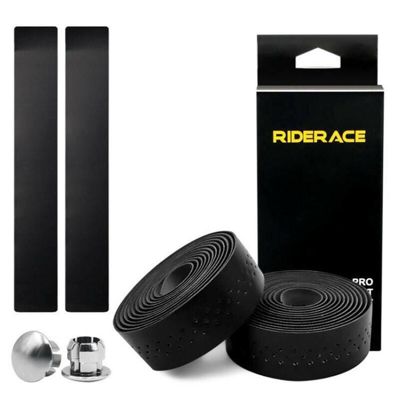 Bicycle Handlebar Tape MTB Road Bike PU Leather Perforated Belt Breathable Cycling Handle Bar Wrap Straps Fixed Gear Belt-WAYBIKER