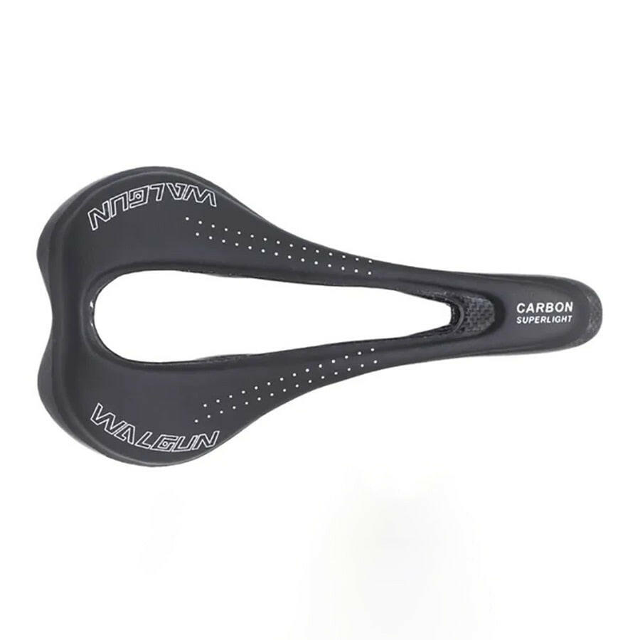 Ultralight Bicycle Saddle MTB Road Cycling Full Carbon Fiber Leather Saddle Adult Men Women Open Bike Selle Racing Saddle Parts-WAYBIKER