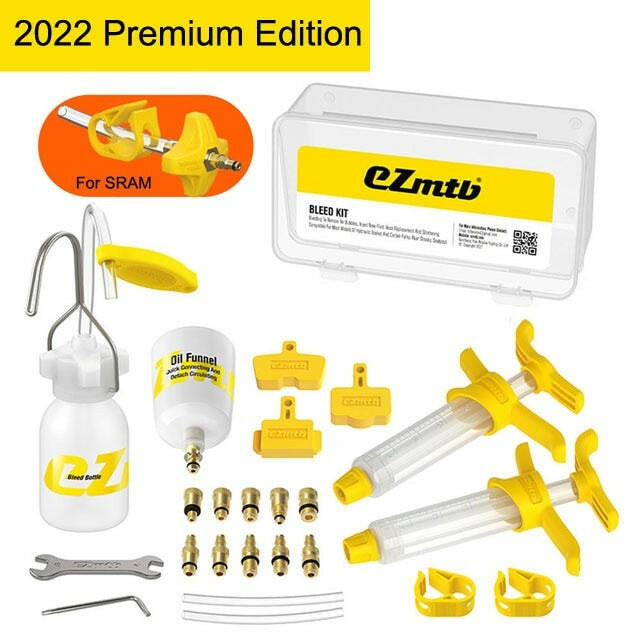 Ezmtb 2022 Bicycle Hydraulic Disc Brake Oil Bleed Kit Tools For,SRAM, SHIMANO,MAGURA,Avid,Series MTB Road Bike Brake Repair Tool-WAYBIKER