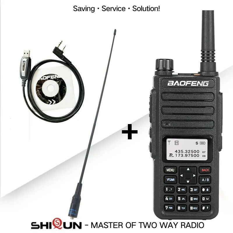Baofeng DR-1801UV Long Range Dual Band DMR Digital/Analog Walkie Talkie Tier I Tier II Dual Time Slot Upgrade DM-1801 Ham Radios-WAYBIKER