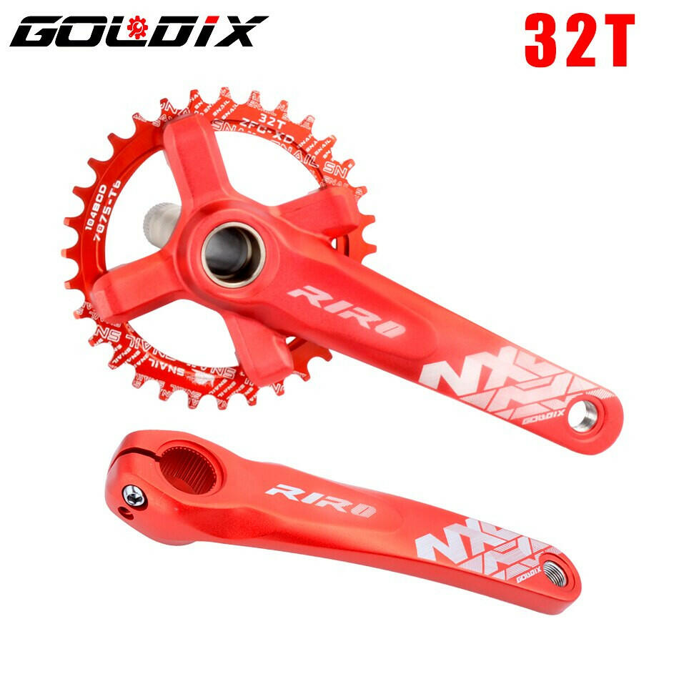 GOLDIX NX Bicycle Crankset 104BCD Wide Narrow 32-42T Chainring 170/175mm Forged Crank Compatible with SHIMANO/SRAM 11-12Speed-WAYBIKER