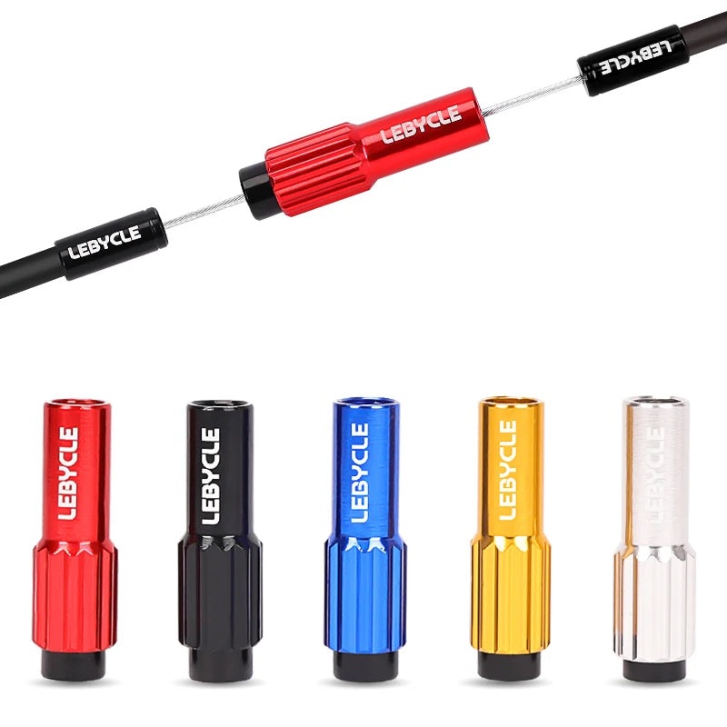 Lebycle 1 Pairs Bicycle Adjustable Derailleur Regulator Screws Aluminum Alloy Fine Bike Brake Shift Cable Adjuster Bolt-WAYBIKER
