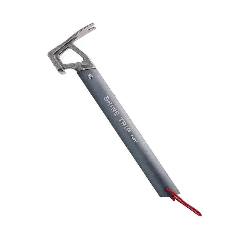 Shinetrip Camping Stainless Steel Hammers Outdoor Multifunctional Tools Camping Ultra-light Aluminium Ground Spike Hammer ﻿-WAYBIKER