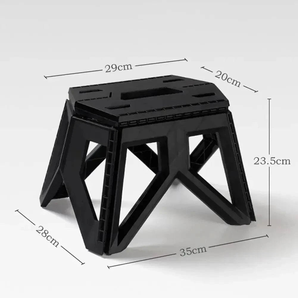 Outdoor Portable Folding Stool Camping Portable Plastic Stool High Load-bearing Handle Mazza Camping Stool-WAYBIKER