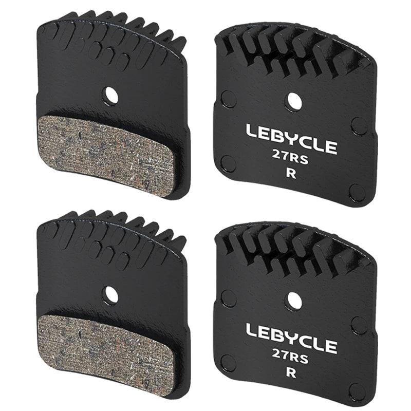 Lebycle MTB fin-shaped High-end brake pads Full Metallic Resin Ice Cooling Tech Brake Pads For SAINT M810 M820 BR-RS405 BR-M9000-WAYBIKER