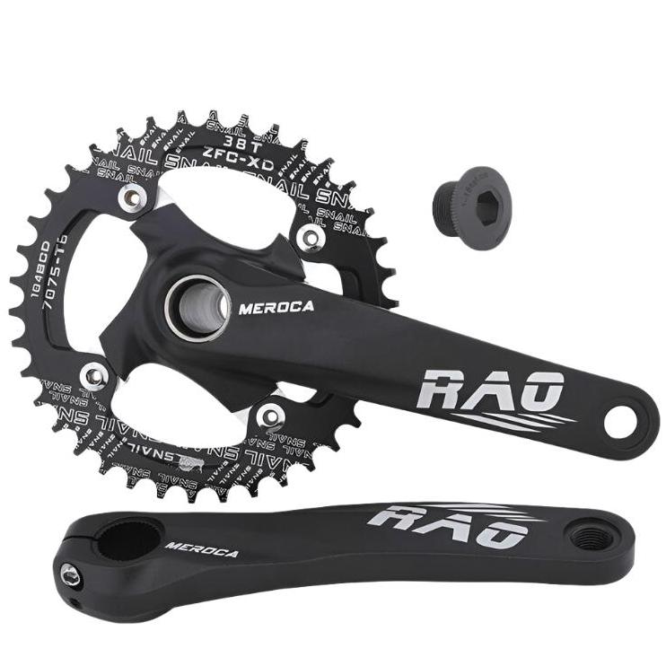 MEROCA Bicycle Crankset 170mm Forging Crank Narrow Wide teeth 104BCD Chainring 32/34/36/38T Chain Wheel For MTB bike crankset-WAYBIKER