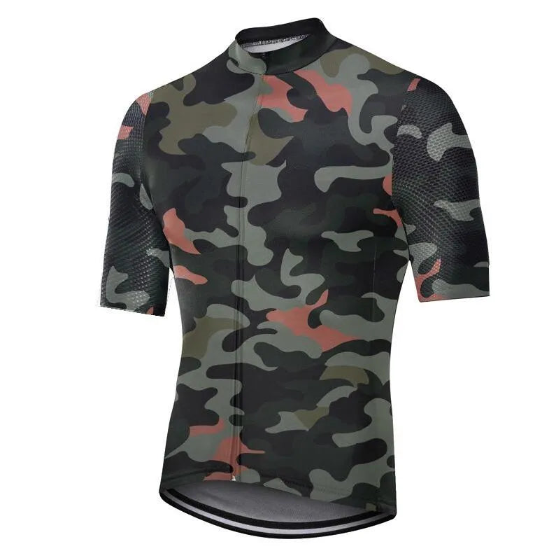 Men Short Sleeve Cycling Jersey Mtb Road Bicycle Shirt Summer Breathable Bike Jersey Cycling-WAYBIKER