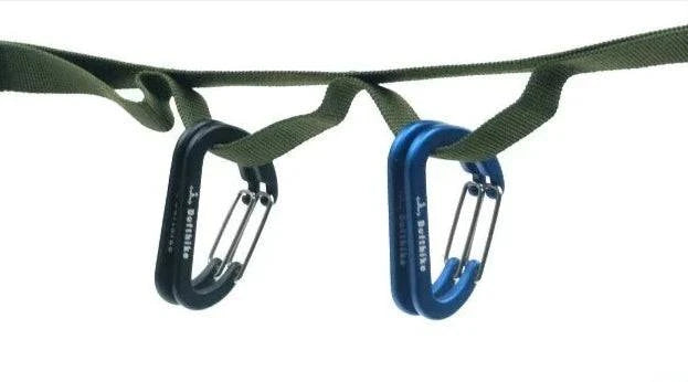 Defthike Portable Aluminum Alloy Material Wear-resistant and Durable Mountain Buckle Backpack Buckle Wind Rope Buckle-WAYBIKER