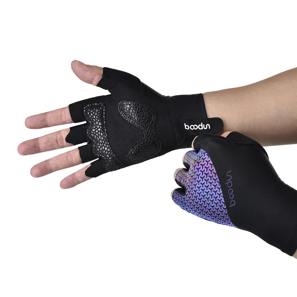 New Arrivals 2301379 Breatheable Shock Absorb Cycling Gloves With Half Finger Racing-WAYBIKER