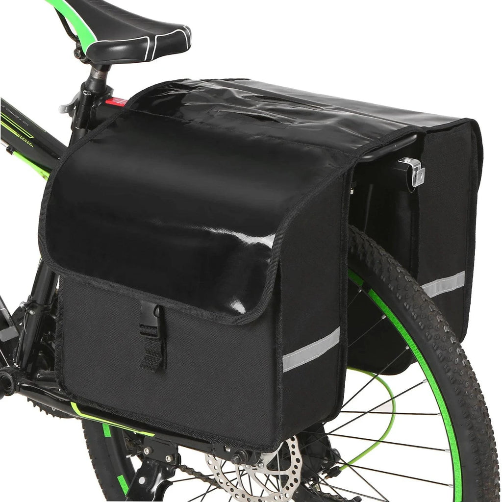28L Water Resistant Bicycle Rear Seat Carrier Bag Rack Trunk Bags Bike Commuter Bag Pannier For Outdoor Cycling-WAYBIKER