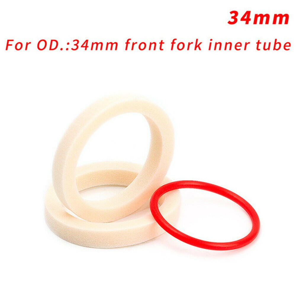 2PCS Bicycle Fork Sponge Ring Oil Sealed Foam For Bike Suspension Fork Sponges Itinerary O-ring 32/34/35/36mm-WAYBIKER