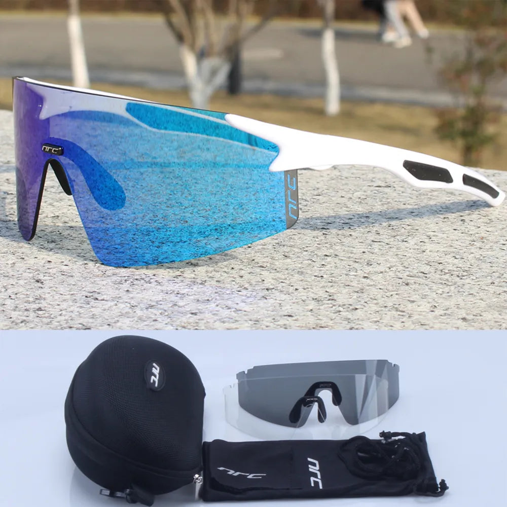 NRC Brand Cycling Sunglasses UV400 TR90 Sports Bicycle Glasses MTB Mountain Bike Fishing Hiking Riding Eyewear for Men Women-WAYBIKER