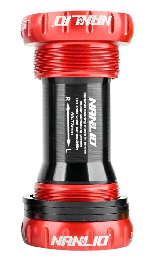 Nanlio BSA Bearing Bottom Bracket Screw Type 68/73 mm Bicycle Axis MTB Road Bike Aluminum Alloy Waterproof Crank Set Axis Parts-WAYBIKER