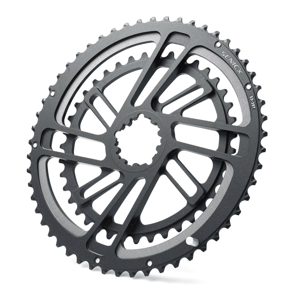 SENICX  GXP road bike chainrings 50-34T 53-39T 46-30T 52-36T chainrings double chainrings for 9/10/11/12 speed chainrings-WAYBIKER