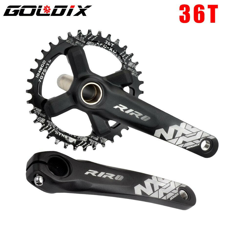 GOLDIX NX Bicycle Crankset 104BCD Wide Narrow 32-42T Chainring 170/175mm Forged Crank Compatible with SHIMANO/SRAM 11-12Speed-WAYBIKER