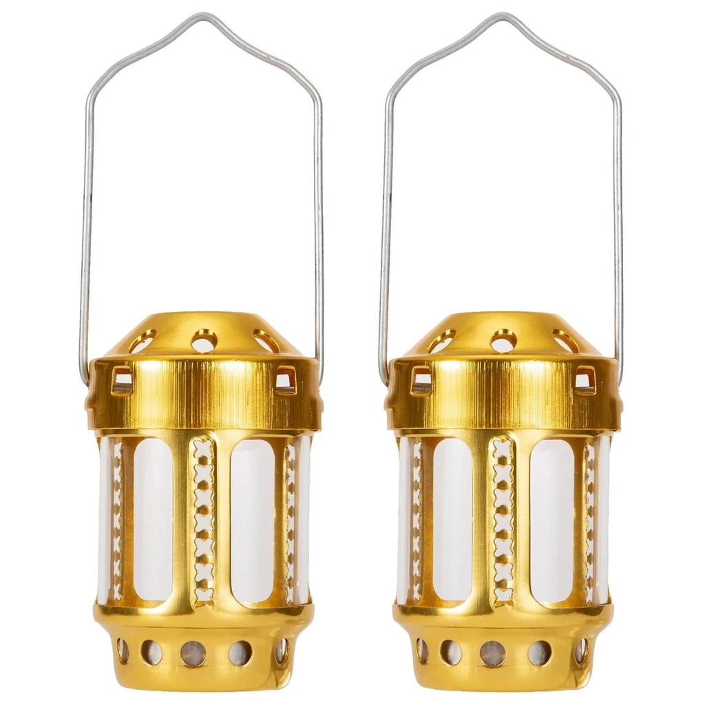 Candle Lantern Mini Bright Aluminium Alloy Brass Night Fishing Hanging Candle Lamp Outdoor Camping Angling Candle Lamp-WAYBIKER