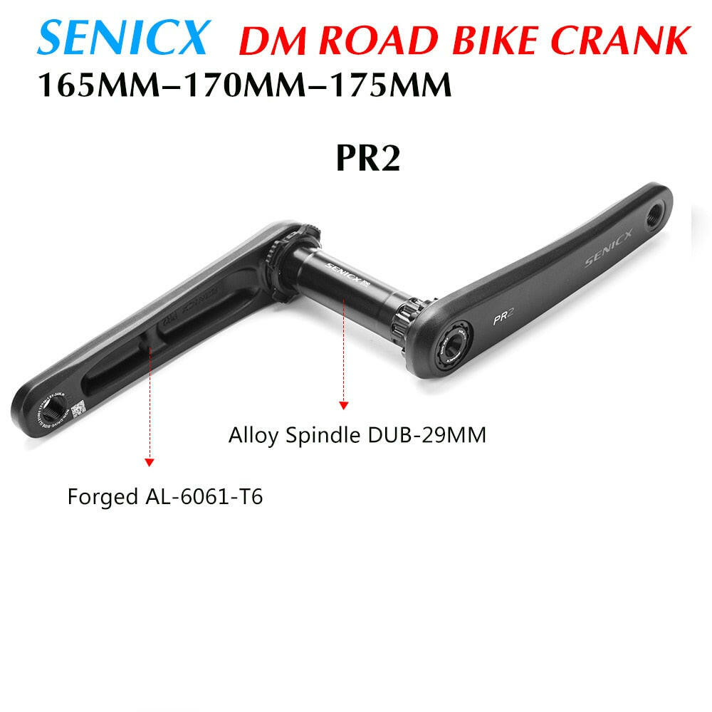 SENICX PR2 GXP Road bike 2 x 10 /11/12 Speed Crank 165mm/170mm / 175mm for Road Folding Bike-WAYBIKER