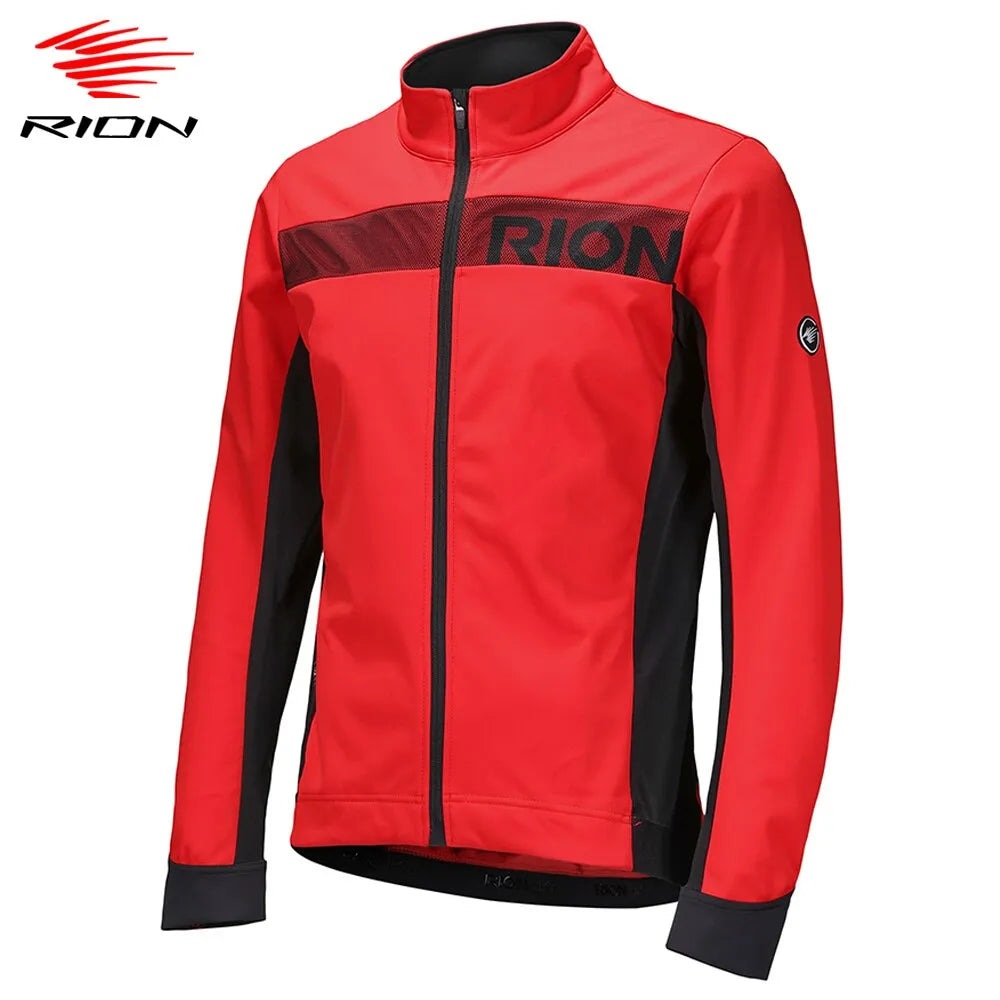 RION Winter Men Cycling Jacket Thermal Fleece Windbreaker Bicycle Clothing MTB Bike Jackets Clothes for Man-WAYBIKER