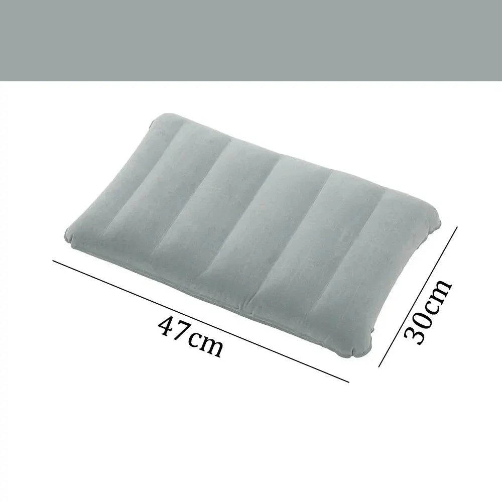 47x30cm Air Cushion Pillows Outdoor Camping Sleep Cushion Folding Square Lnflatable Pillows Travel Backrest Plane Head Rest Big-WAYBIKER