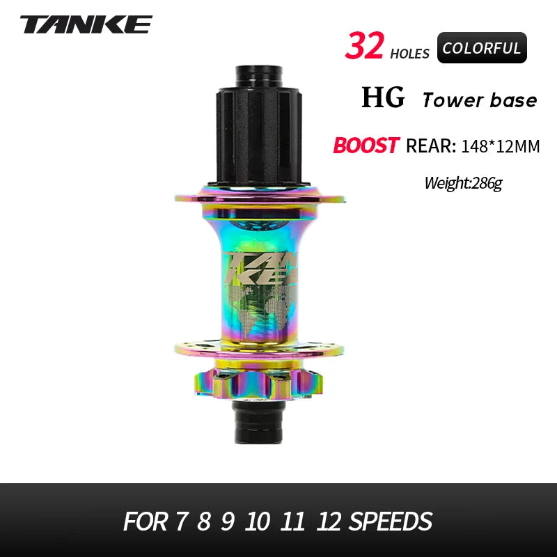 TANKE-Boost 12x148,15x110,Aluminum Bicycle Hub,32 Holes 120 Clicks 4Bearing MTB Mountain Bike Disc Brake Hub HG MS XD 8-12 Speed