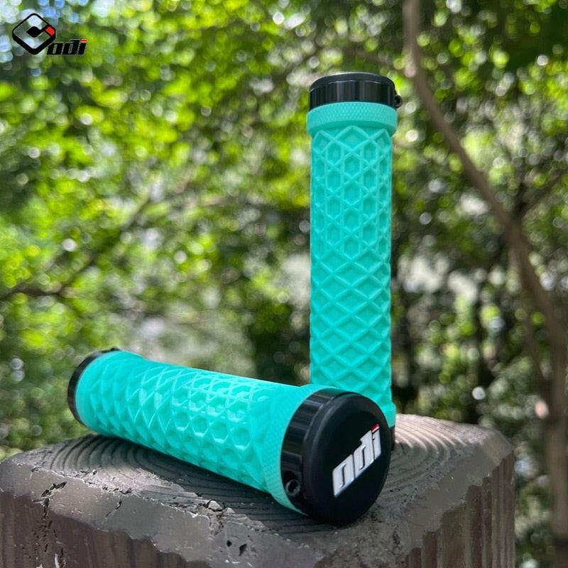 ODI Van Bicycle Handlebar Grips Lock-On Anti-slip Shock Absorption MTB Double Lock Ring for Retro Brompton BMX Folding Bike Grip-WAYBIKER