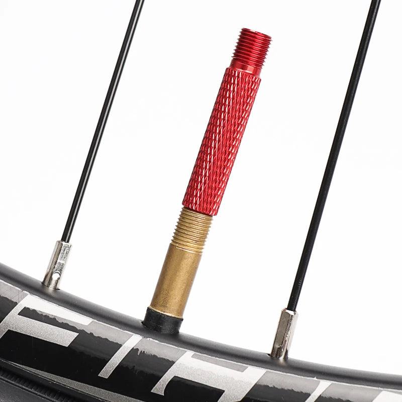 Lebycle Bike American Valve Extender 40mm Clincher Tire Removable Valve Inner Tube Extension Valve Adapter With Core Tool-WAYBIKER