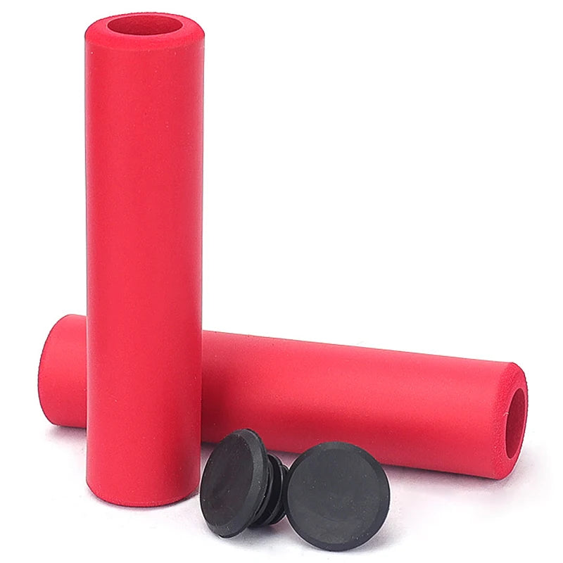 Lebycle Silicone MTB Road Bike Handlebar Grips Ultralight Anti-Slip Shock-absorbing Grips Cycling Handle Bar Cover Bike Parts-WAYBIKER