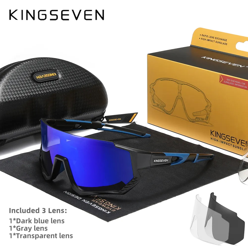 KINGSEVEN Cycling Sunglasses Men Women Mtb Bicycle Glasses UV400 Polarized Fishing Protection Eyewear Photochromic Bike Goggles-WAYBIKER
