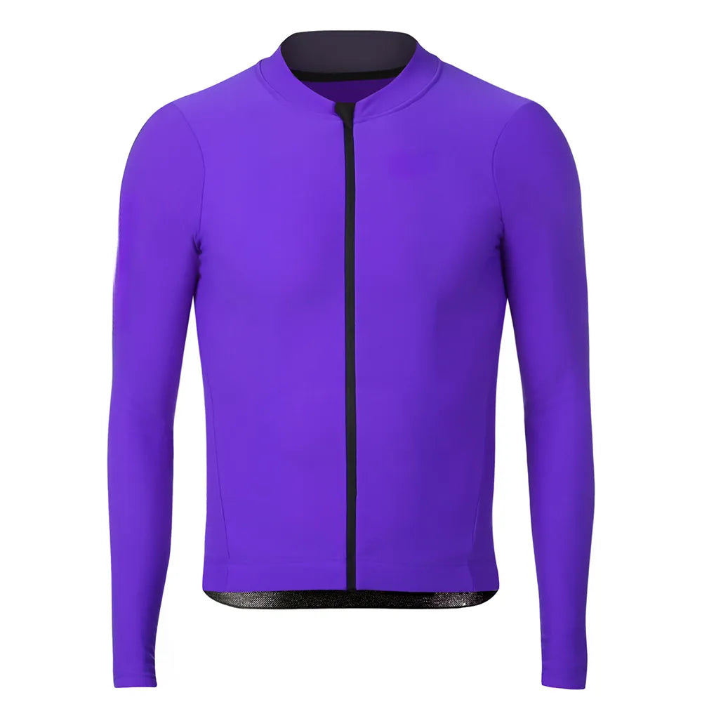 Men's Spring/Autumn Long Sleeve Breathable Cycling Jersey Shirt Road Mtb Wear Bike Uniform Outdoor-WAYBIKER