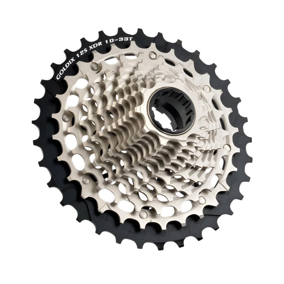 GOLDIX Ultralight XDR Bicycle Freewheel 10T-28T/10T-33T/10T-36T CNC Hollowout 12 Speed Bicycle Cassette for Road Bike and Gravel-WAYBIKER